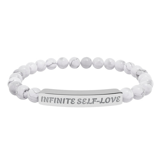 Natural Stone Stretch Bar Bracelet