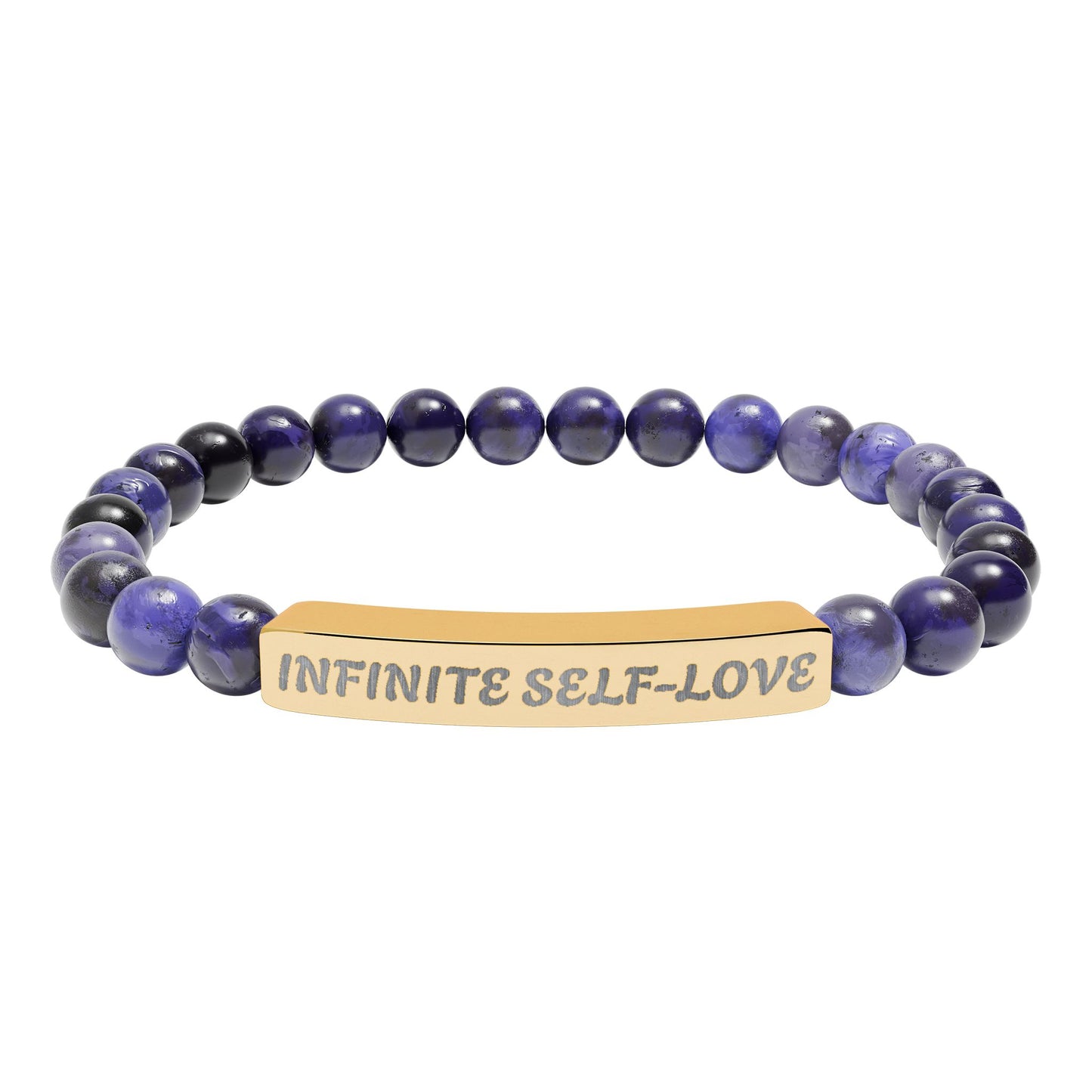 Natural Stone Stretch Bar Bracelet