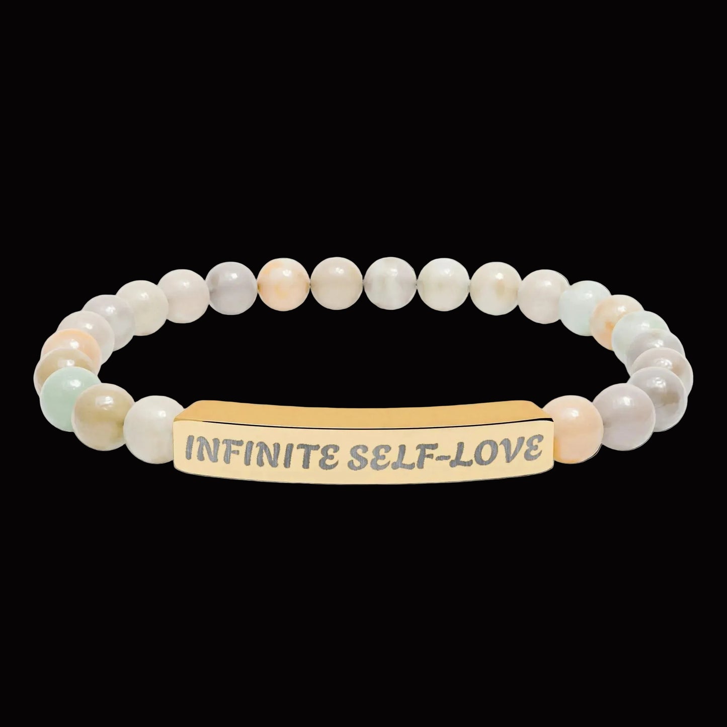 Natural Stone Stretch Bar Bracelet
