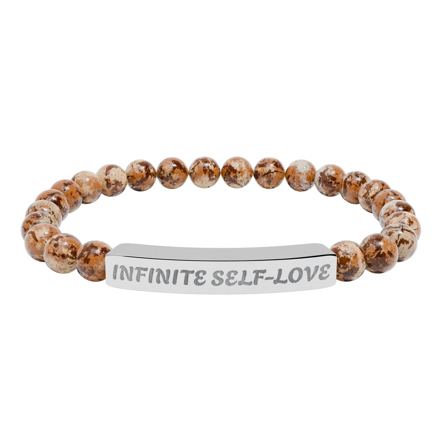 Natural Stone Stretch Bar Bracelet