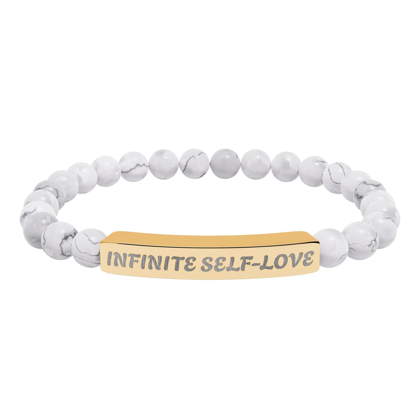 Natural Stone Stretch Bar Bracelet