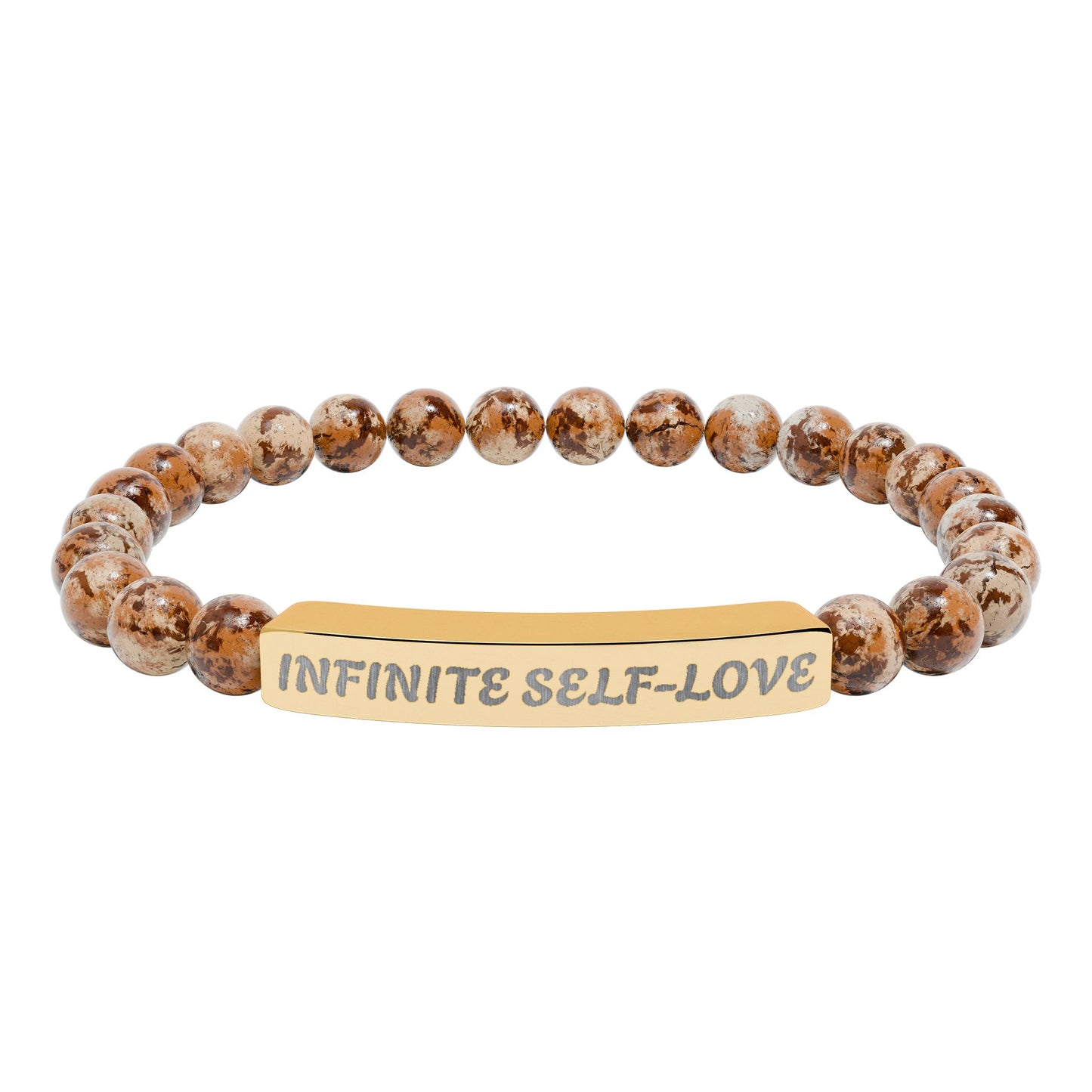 Natural Stone Stretch Bar Bracelet