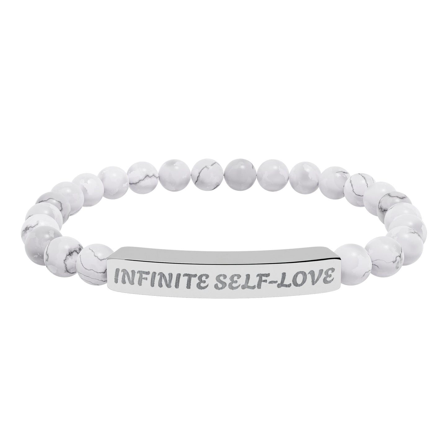 Natural Stone Stretch Bar Bracelet