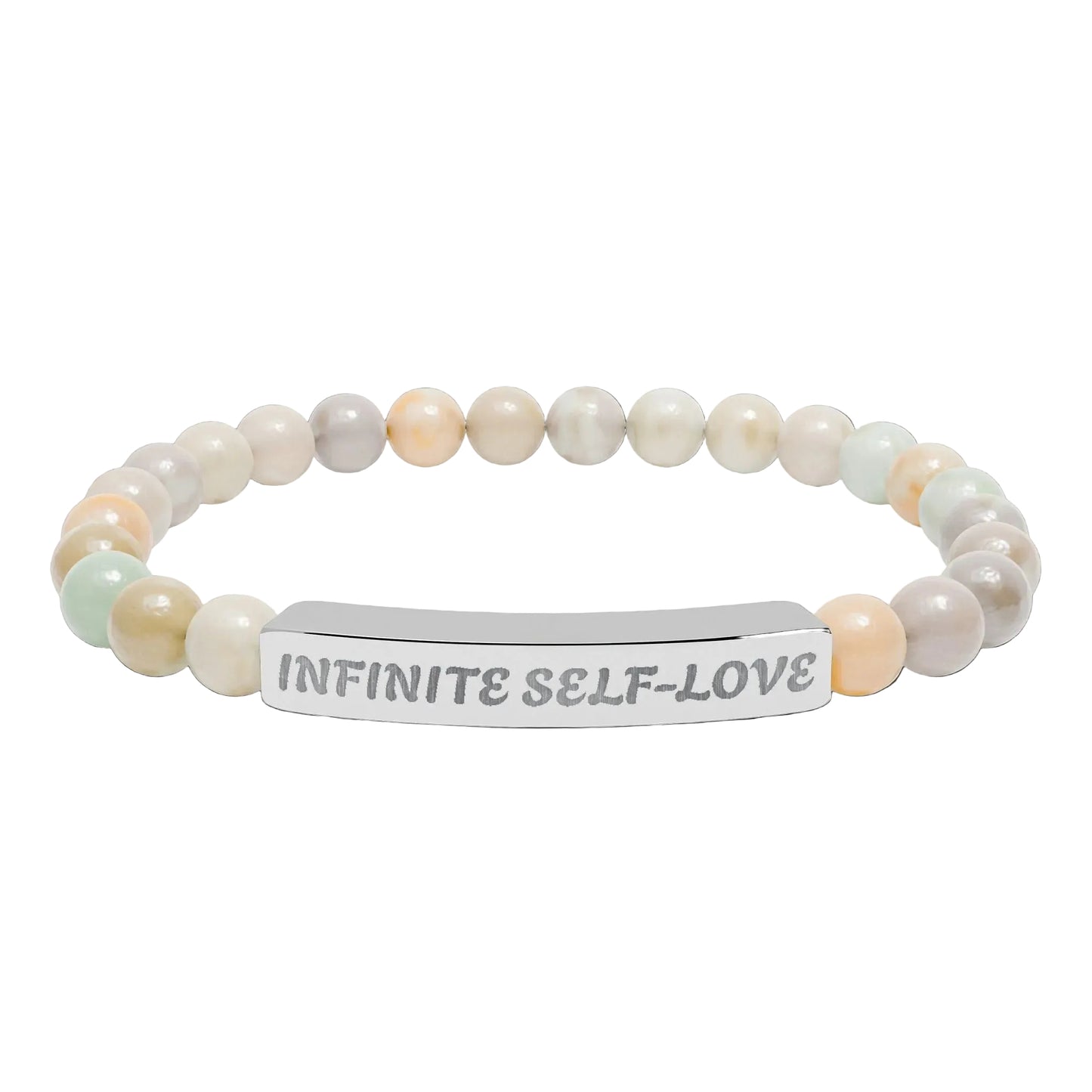 Natural Stone Stretch Bar Bracelet