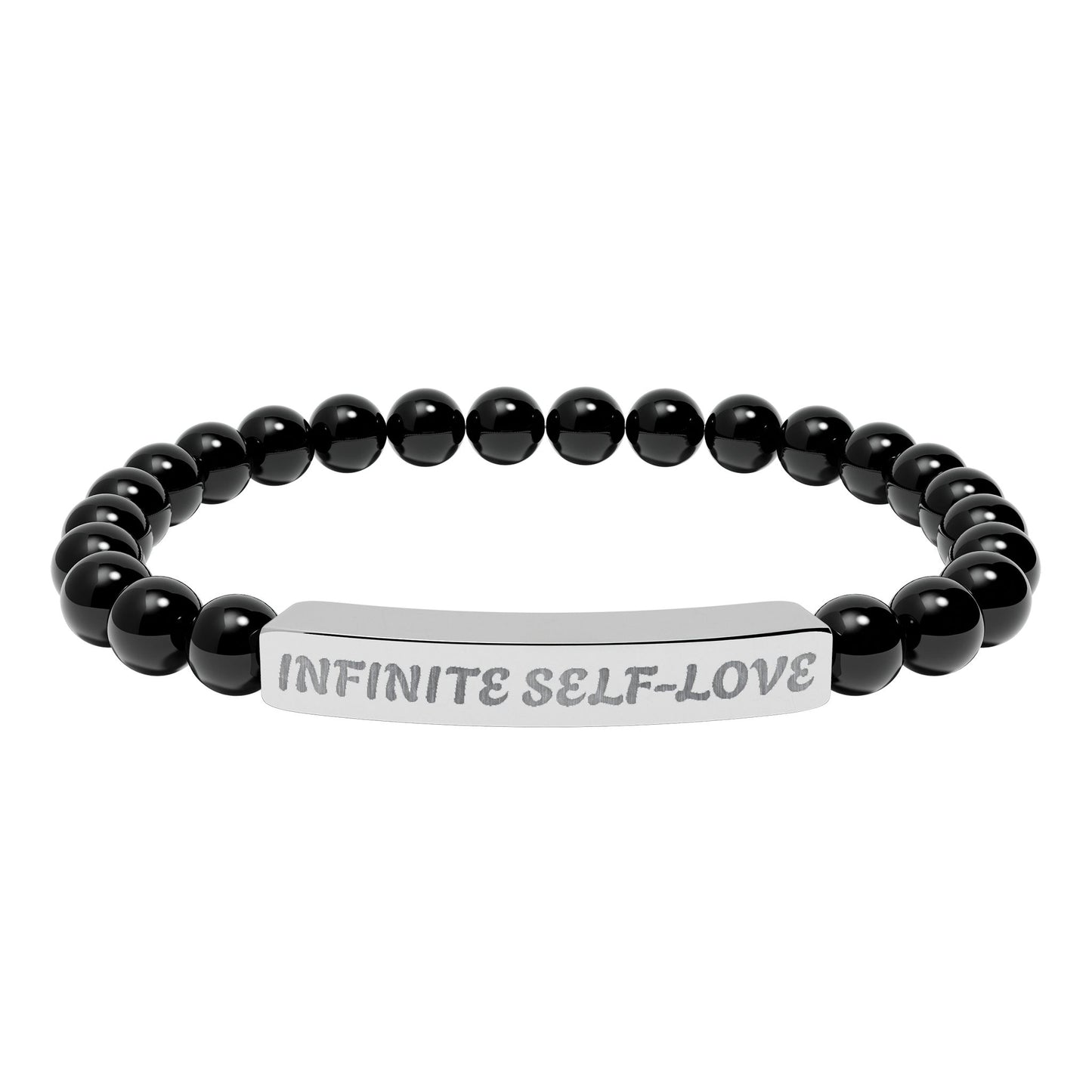 Natural Stone Stretch Bar Bracelet